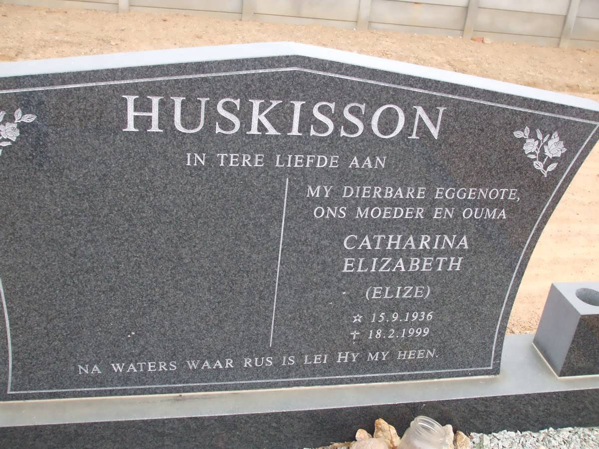 HUSKISSON Catharina Elizabeth 1936-1999