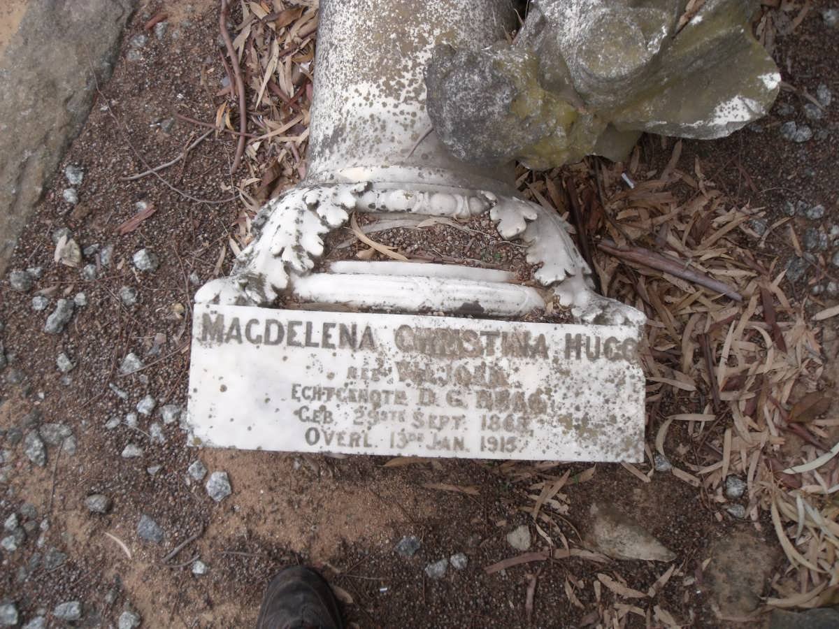 HUGO Magdelena Christina nee VILJOEN 1868-1915