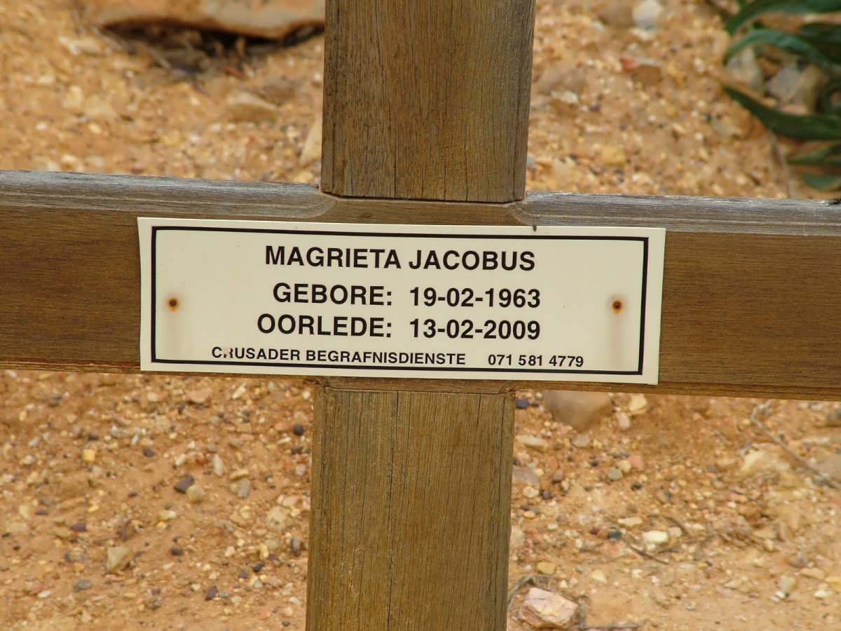 JACOBUS Magrieta 1963-2009
