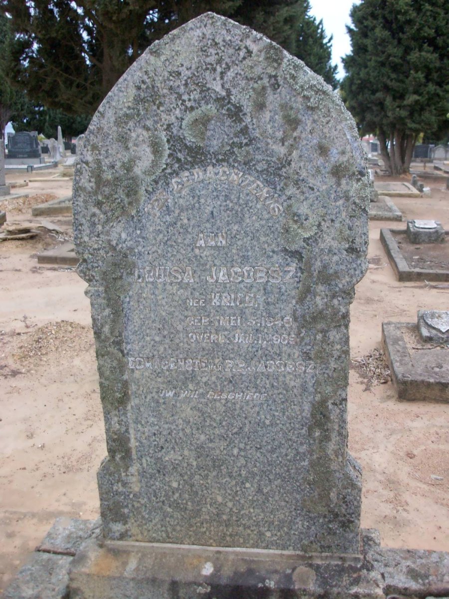 JACOBSZ Louisa nee KRIEL 1849-1905