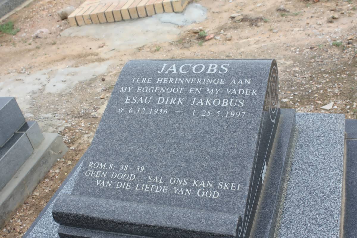 JACOBS Esau Dirk Jakobus 1936-1997