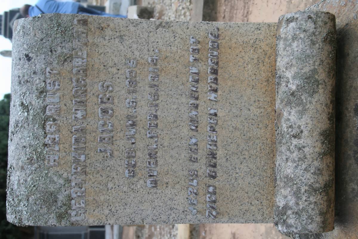 JACOBS Gertruida Margaretha 1905-1914