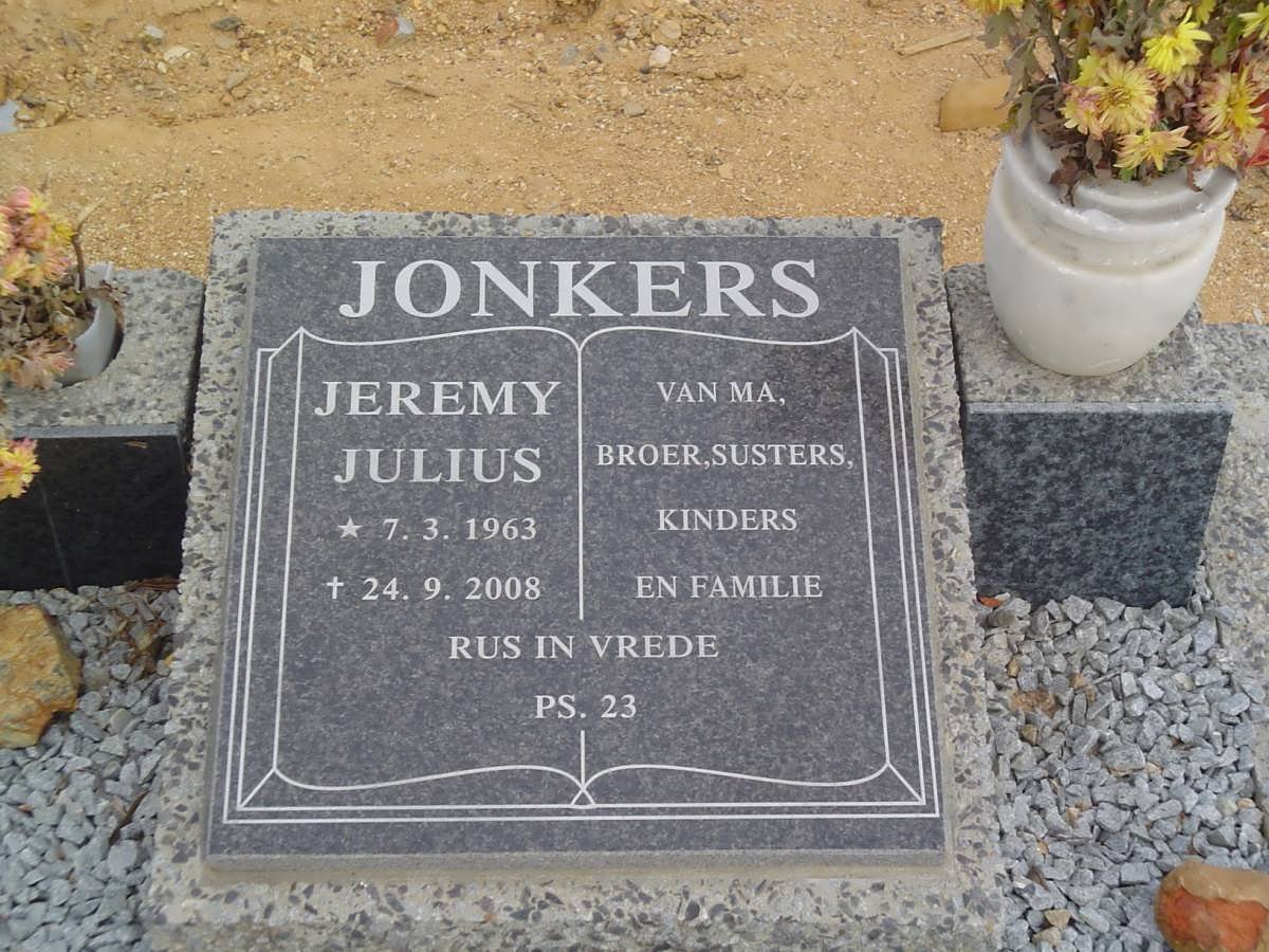 JONKERS Jeremy Julius 1963-2008