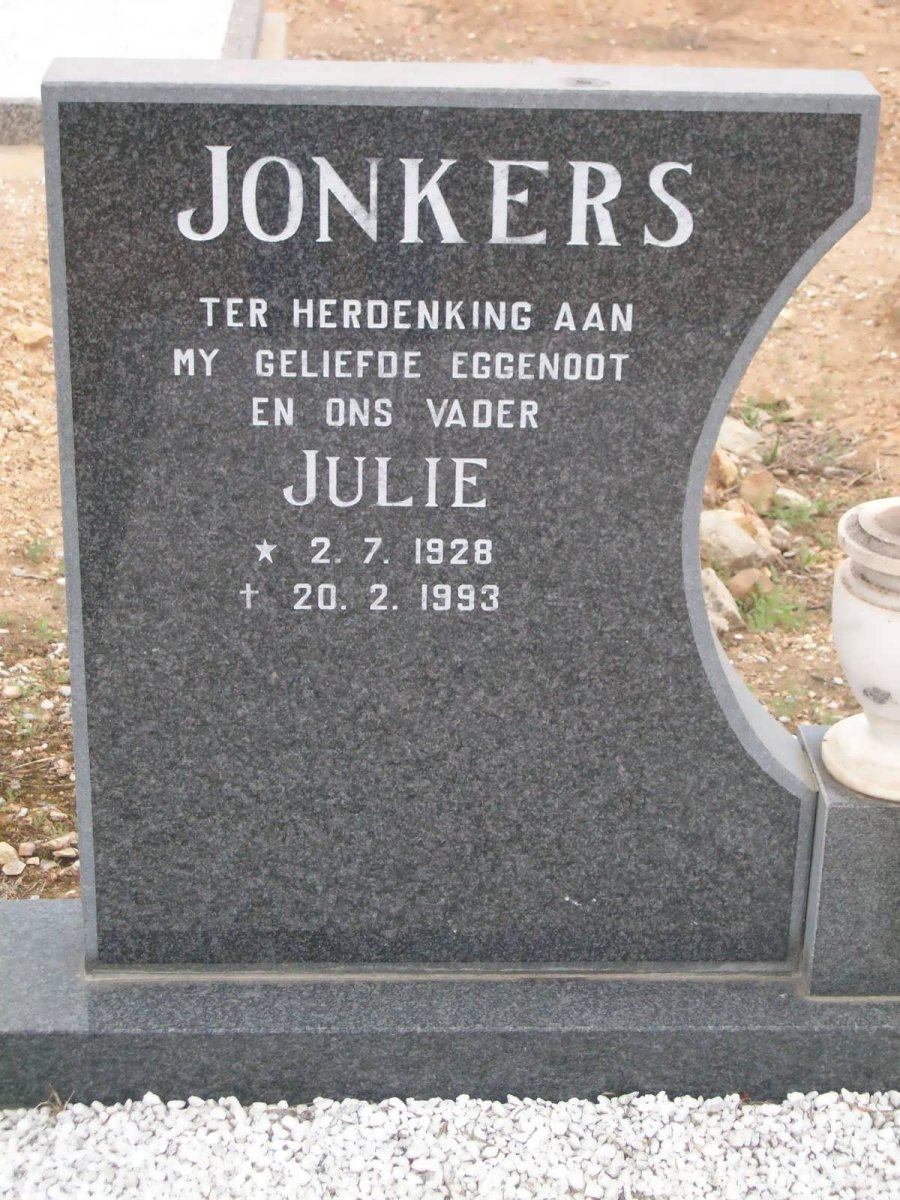 JONKERS Julie 1928-1993