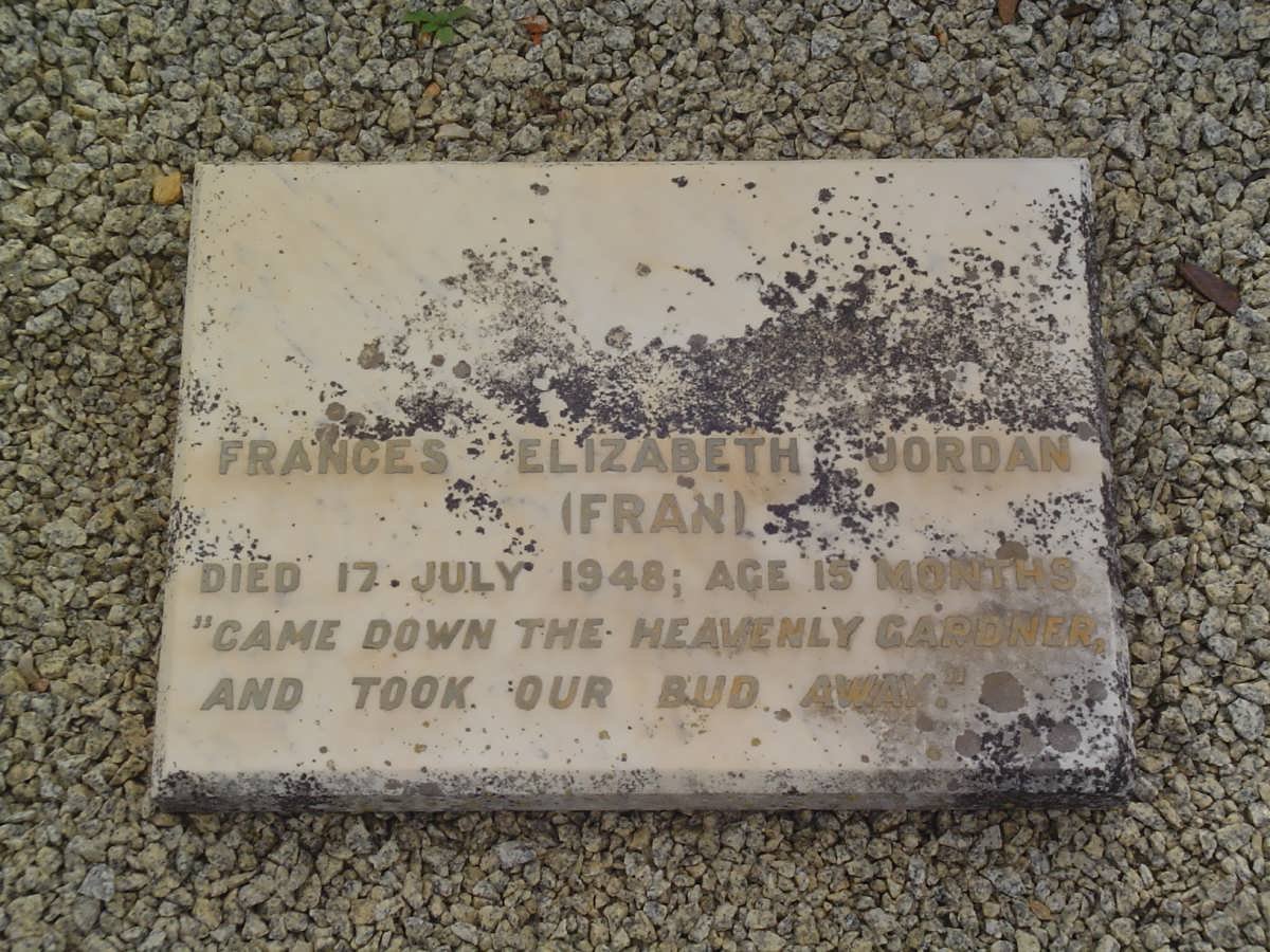 JORDAN Frances Elizabeth -1948