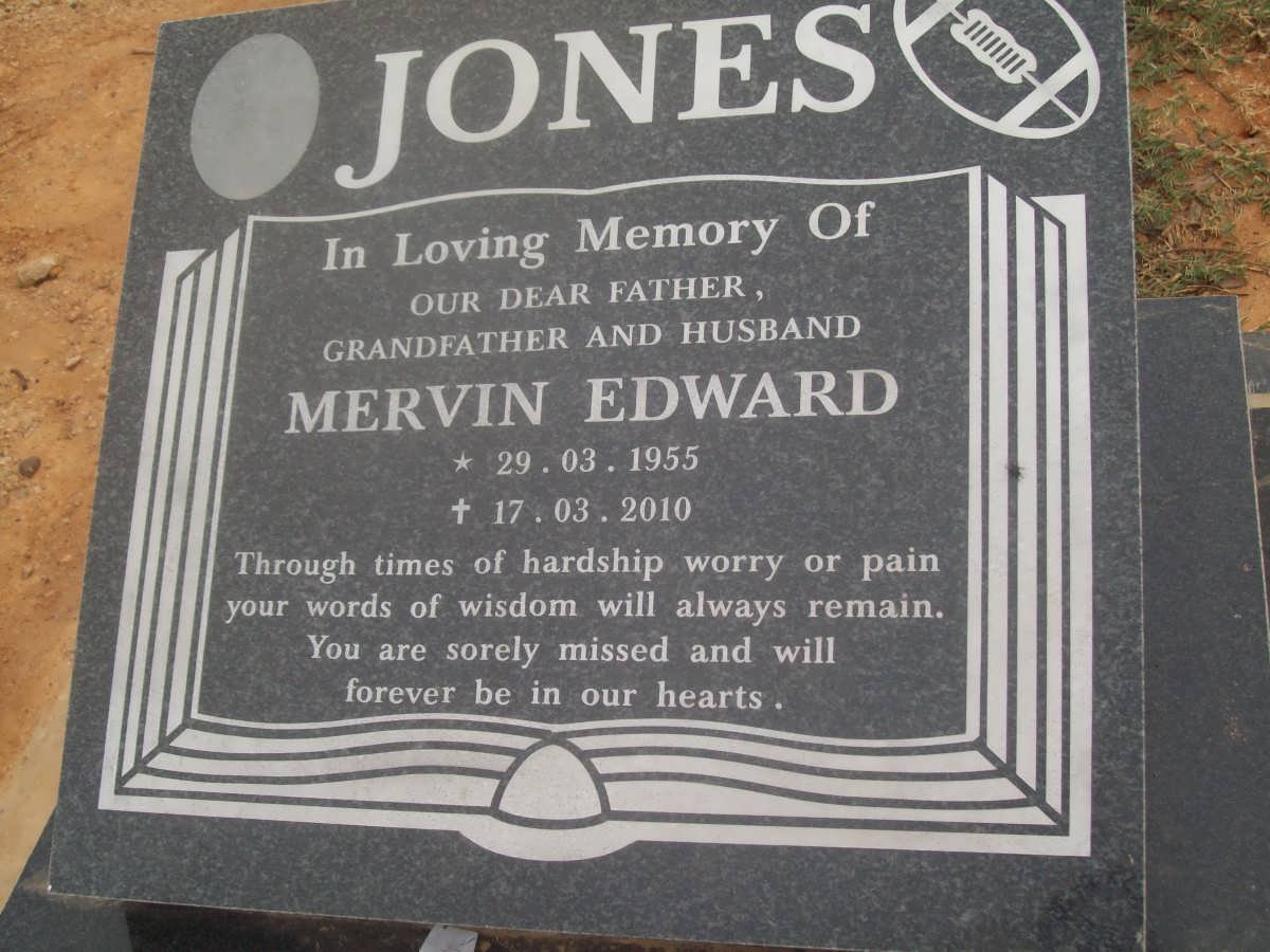 JONES Mervin Edward 1955-2010