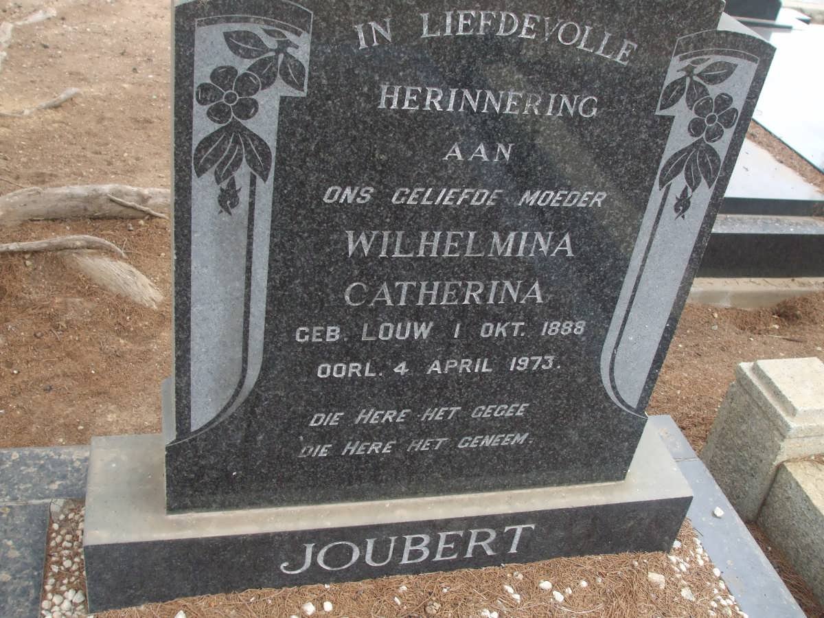 JOUBERT Wilhelmina Catherina nee LOUW 1888-1973