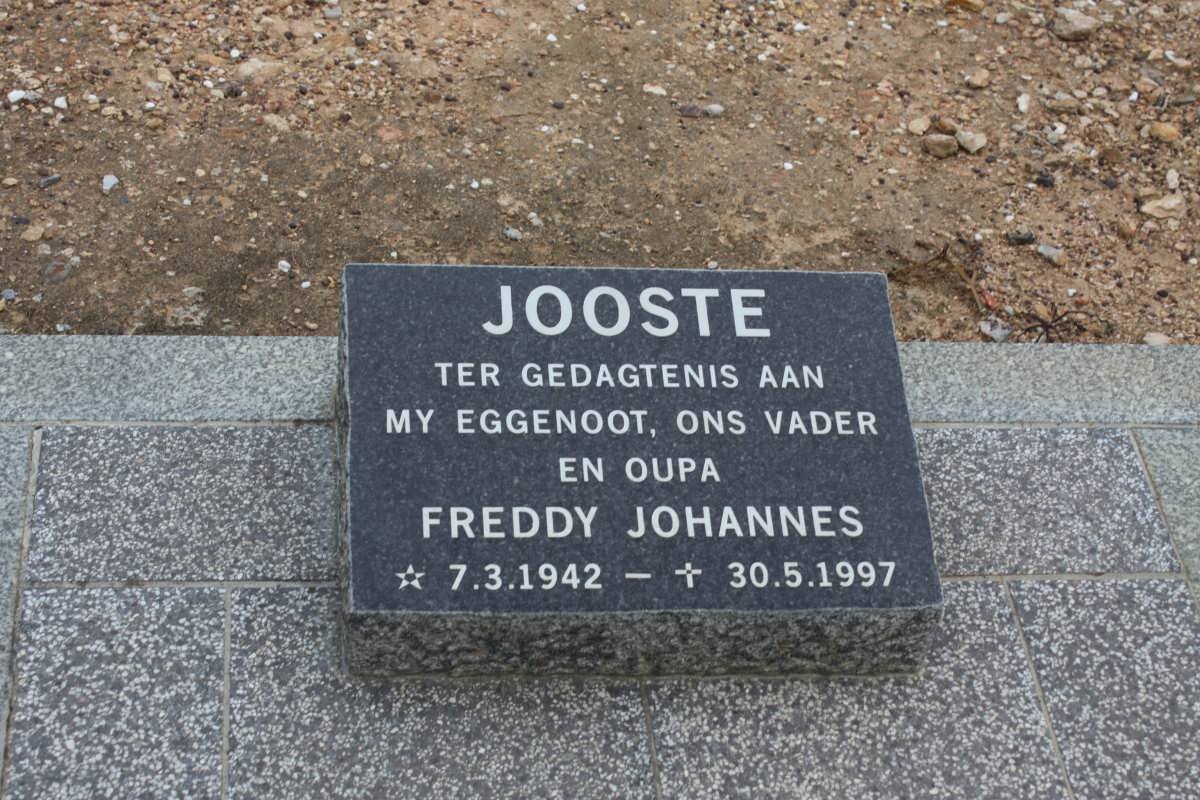 JOOSTE Freddy Johannes 1942-1997