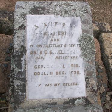 KELLERMAN Anna C.G. nee KELLERMAN 1910-1930