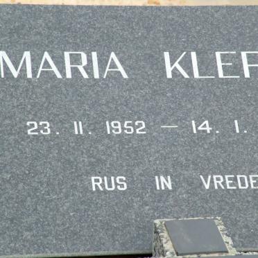 KLEPAS Maria 1952-2008