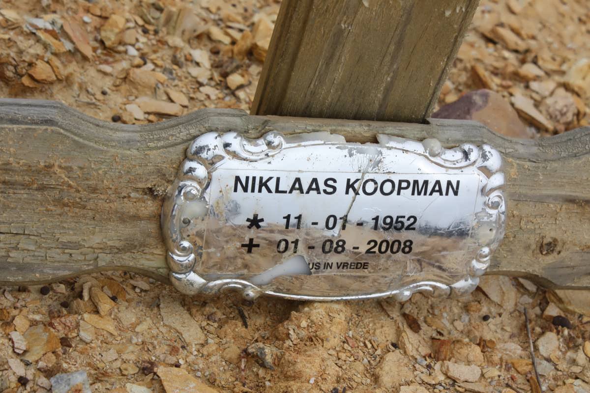 KOOPMAN Niklaas 1952-2008
