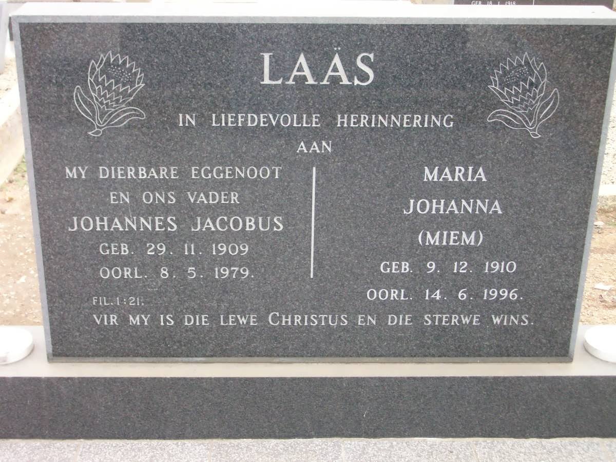 LAAS Johannes Jacobus 1909-1979 &amp; Maria Johanna 1910-1996