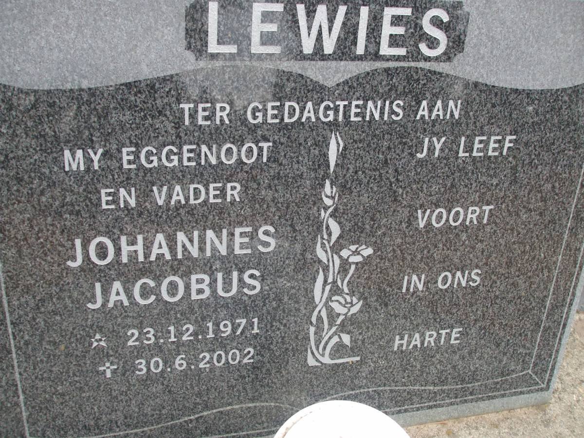 LEWIES Johannes Jacobus 1971-2002