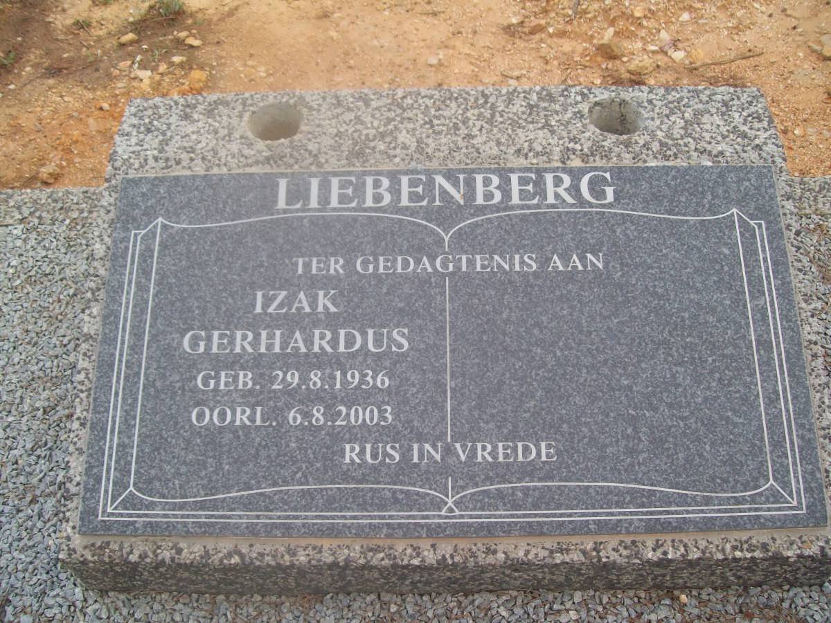 LIEBENBERG Izak Gerhardus 1936-2003