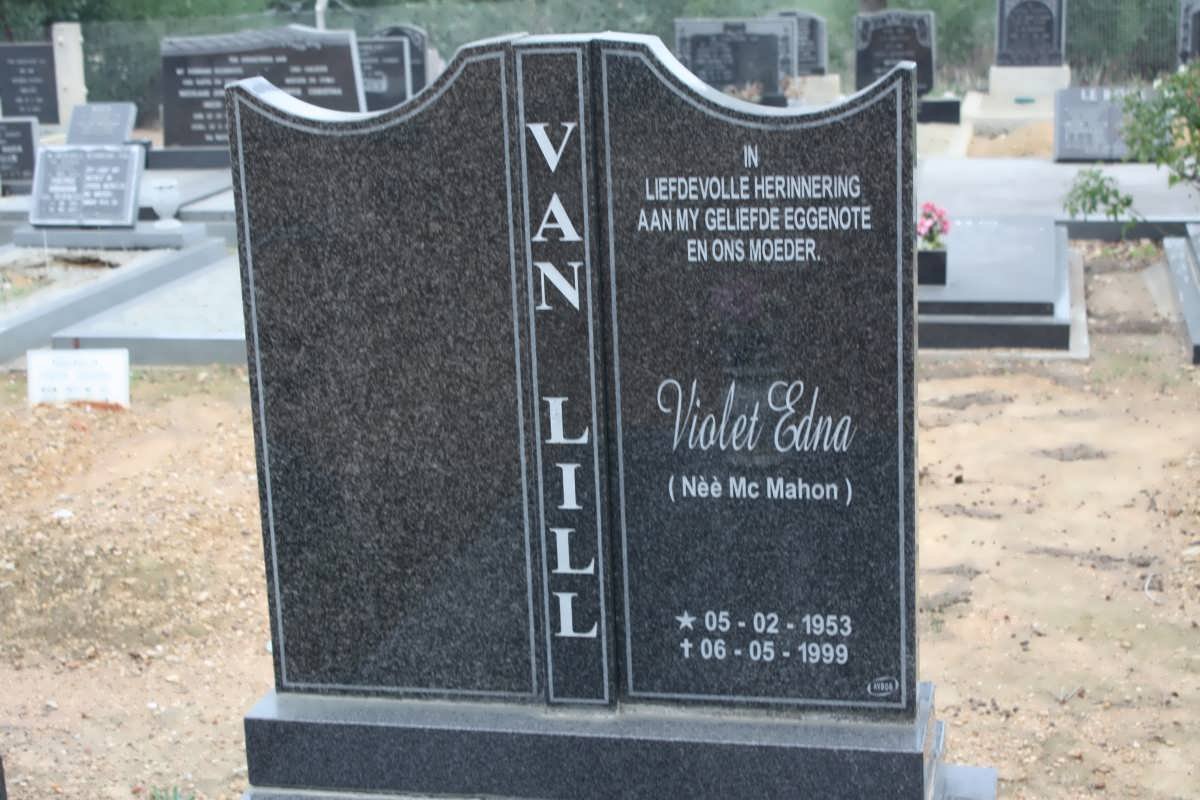 LILL Violet Edna, van nee McMAHON 1953-1999