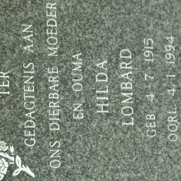 LOMBARD Hilda 1915-1994