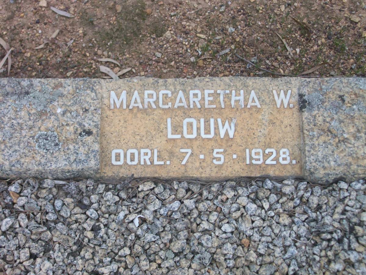 LOUW Margaretha W. -1928