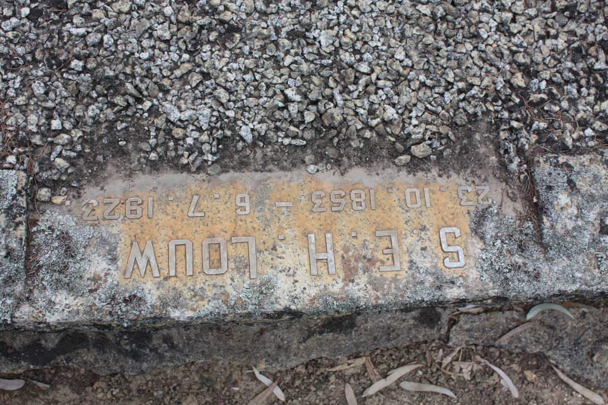 LOUW S.E.H. 1853-1923