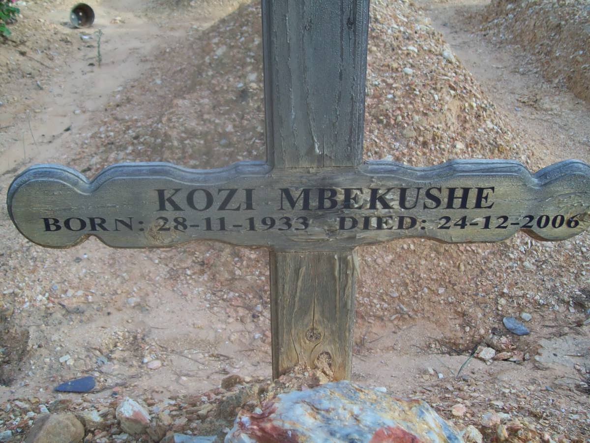 MBEKUSHE Kozi 1933-2006