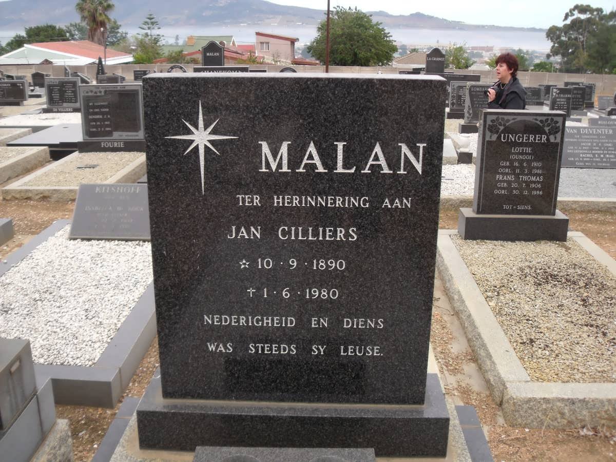 MALAN Jan Cilliers 1890-1980