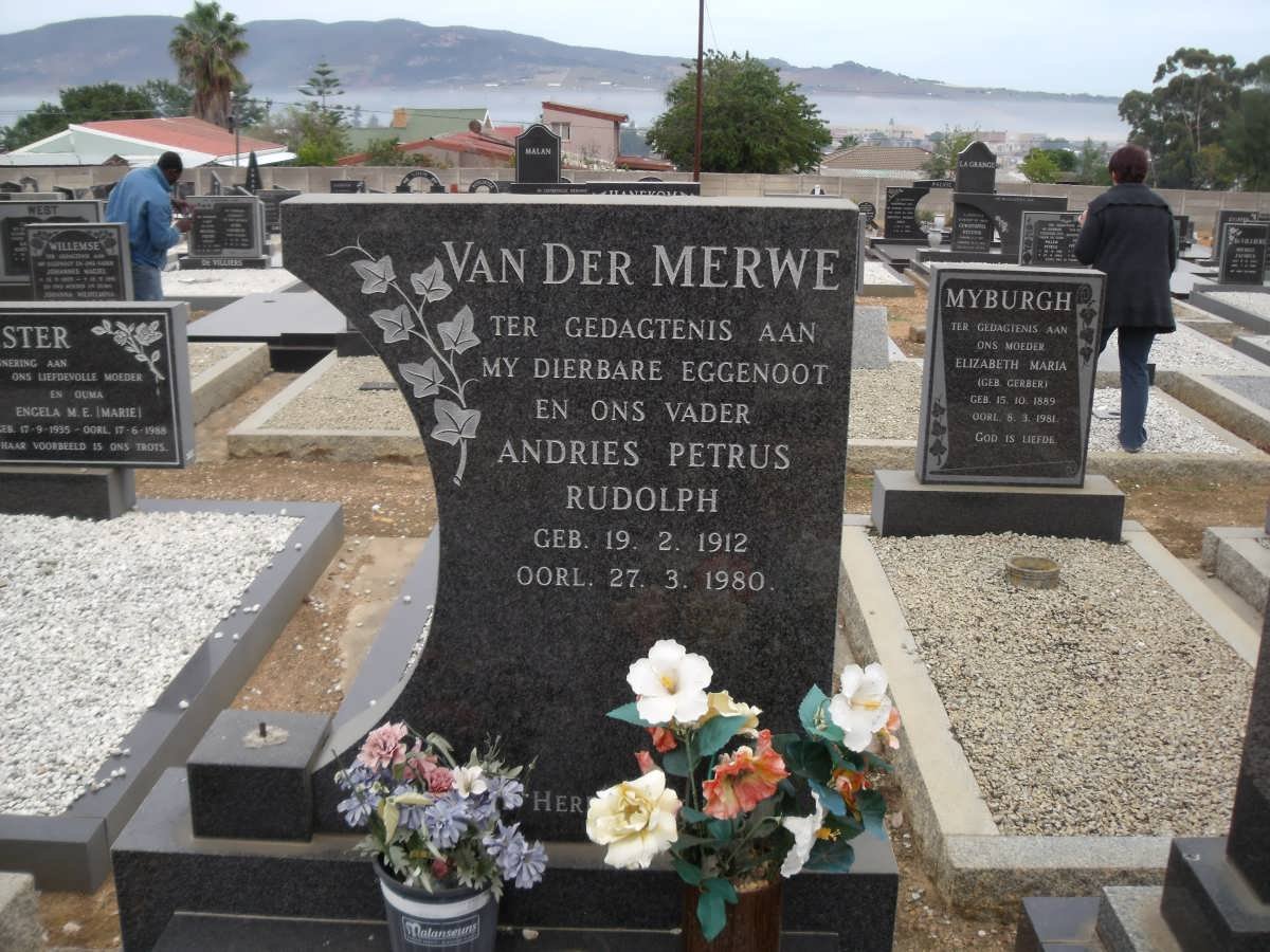 MERWE Andries Petrus Rudolph, van der 1912-1980