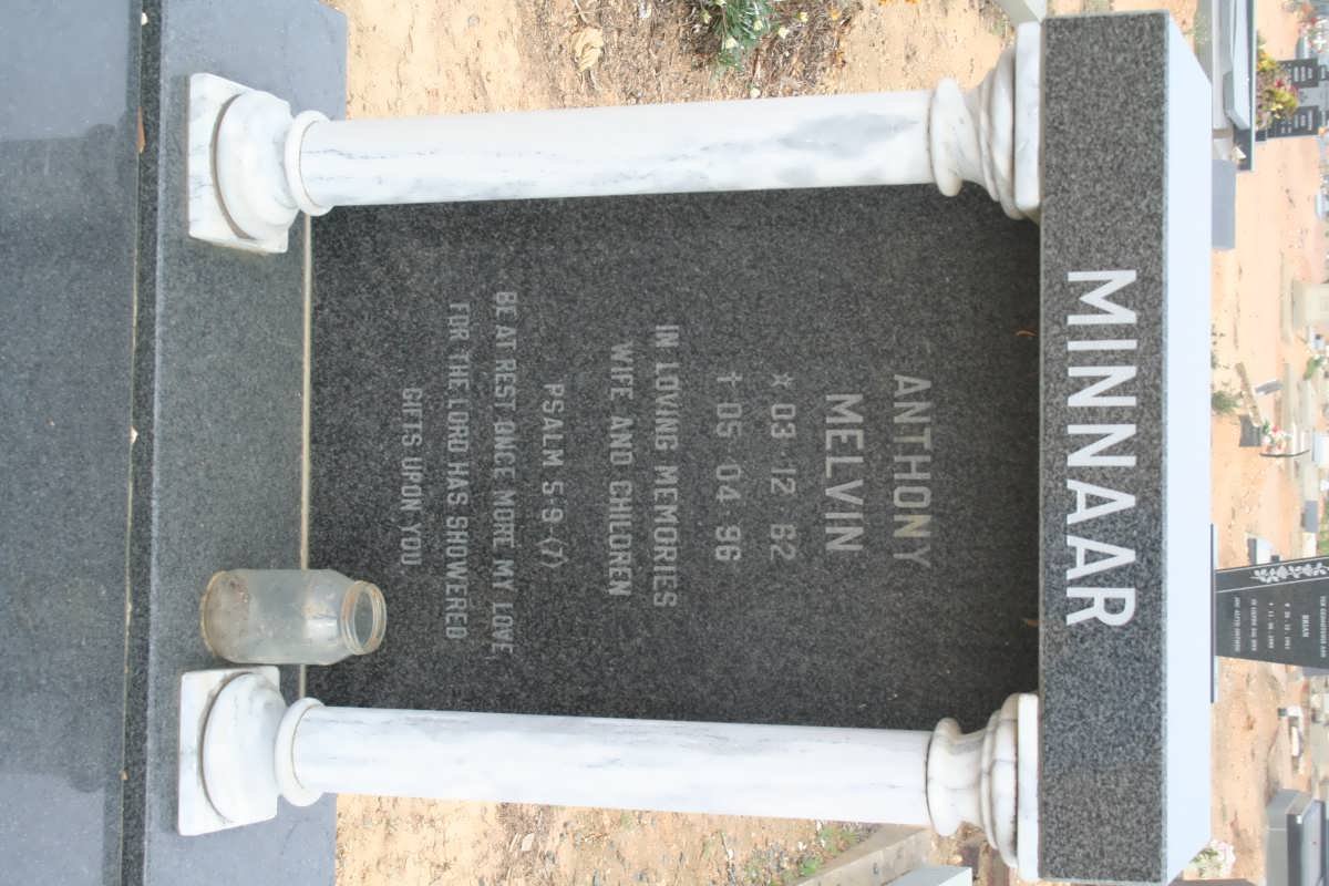 MINNAAR Anthony Melvin 1962-1996