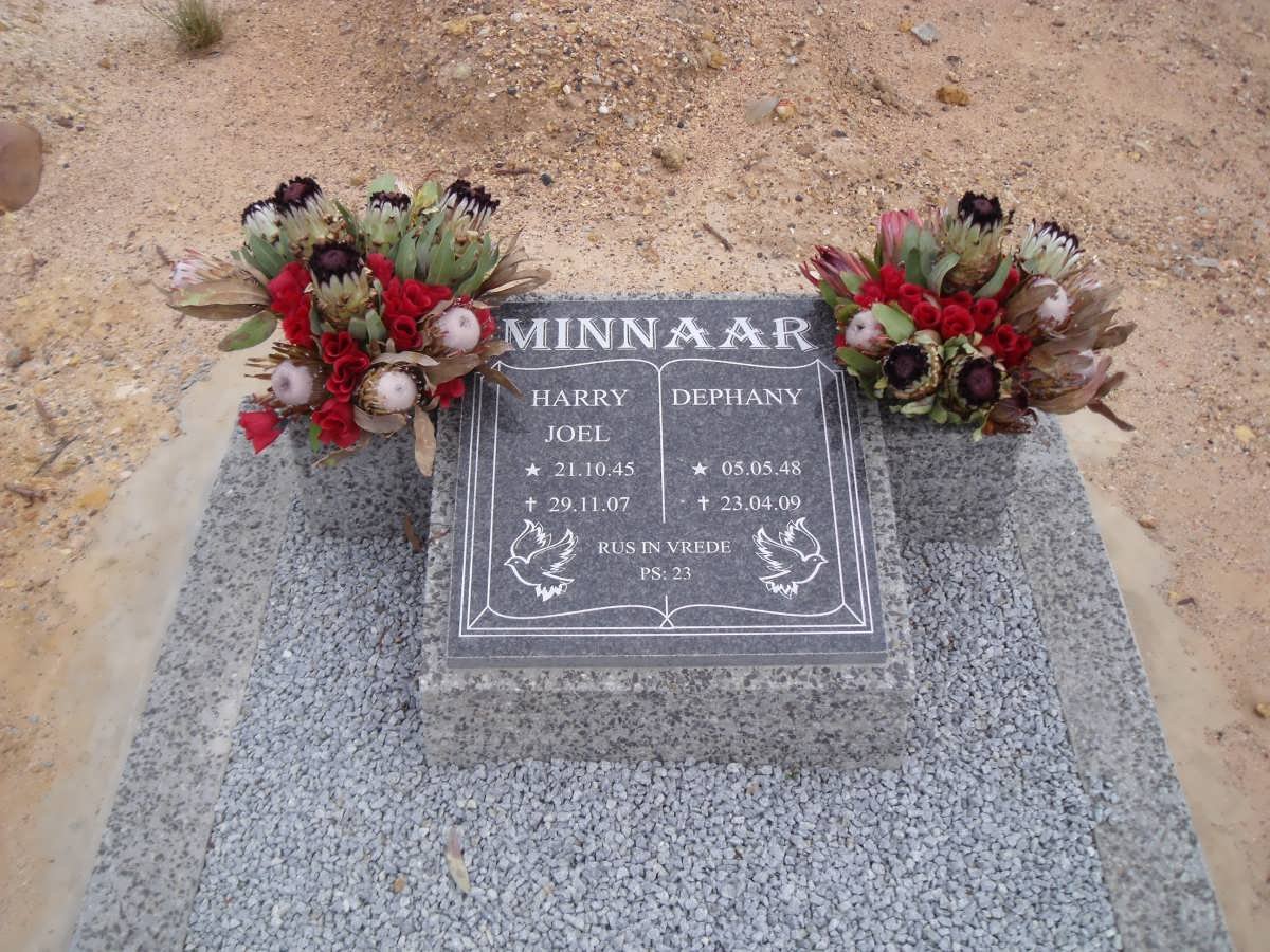 MINNAAR Harry Joel 1945-2007 &amp; Dephany 1948-2009