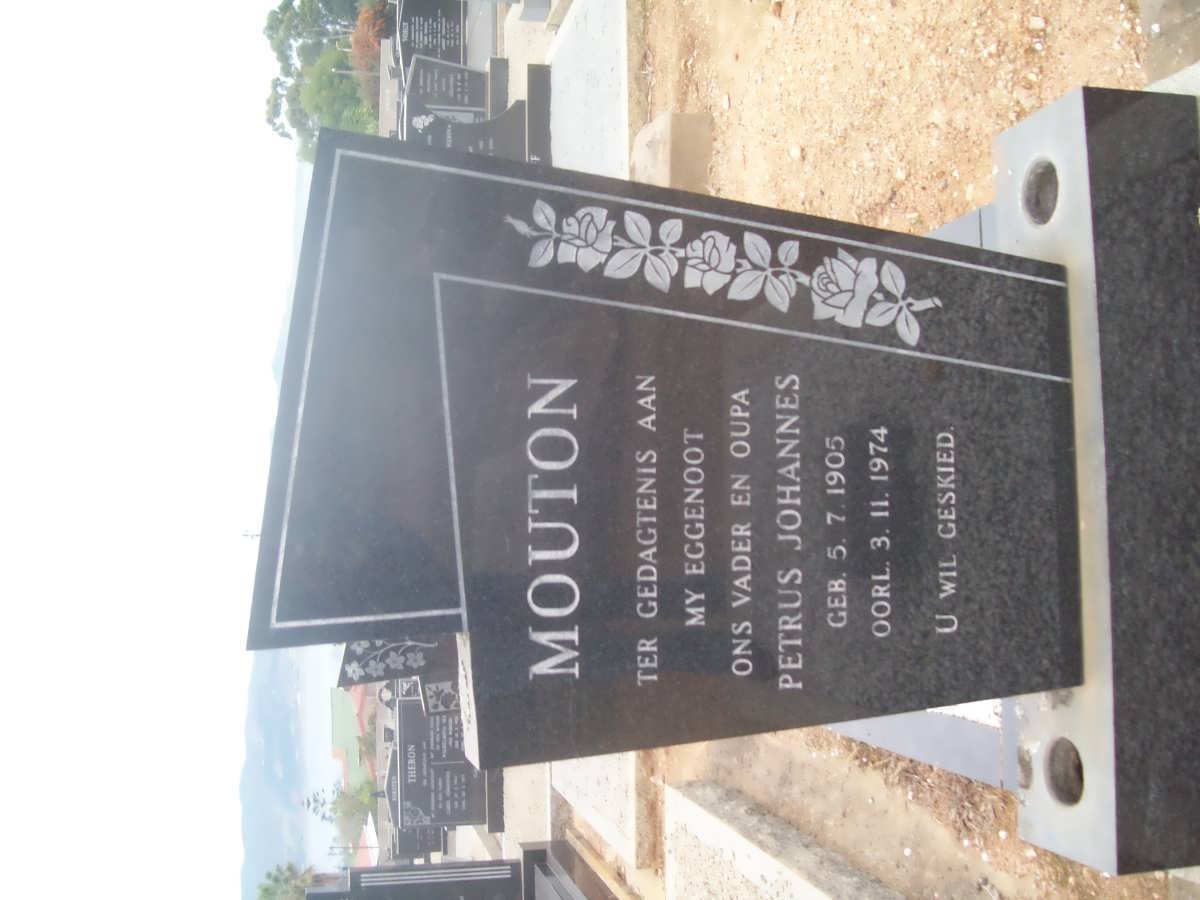 MOUTON Petrus Johannes 1905-1974