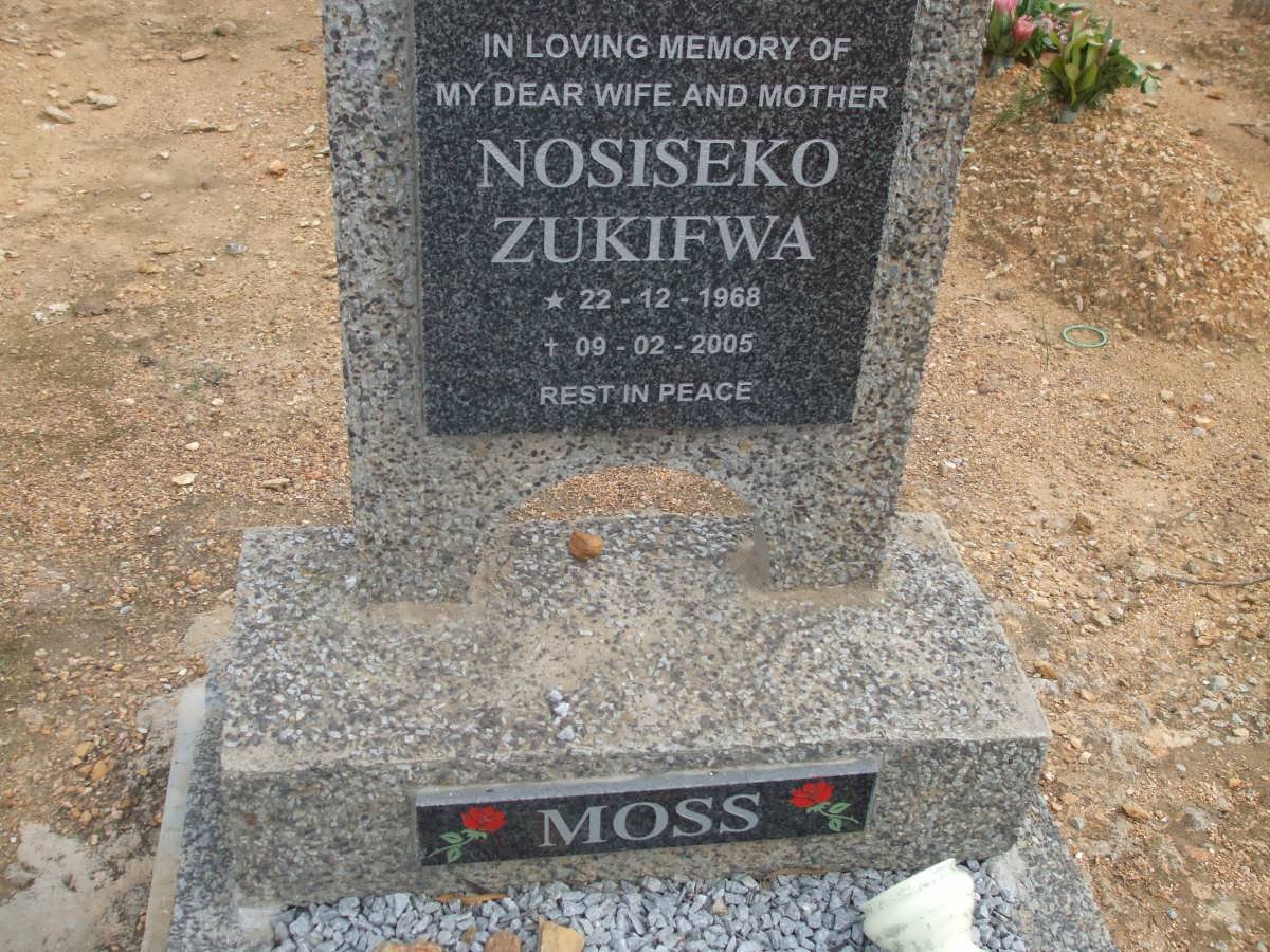MOSS Nosiseko Zukifwa 1968-2005
