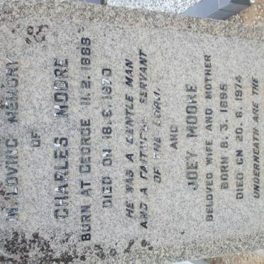 MOORE Charles 1888-1970 &amp; Joey 1895-1974