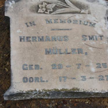 MÜLLER Hermanus Smit 1925-1927