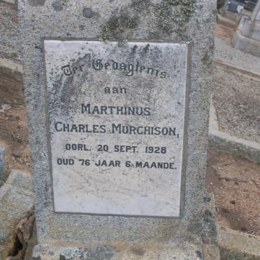 MURCHISON Marthinus Charles -1928
