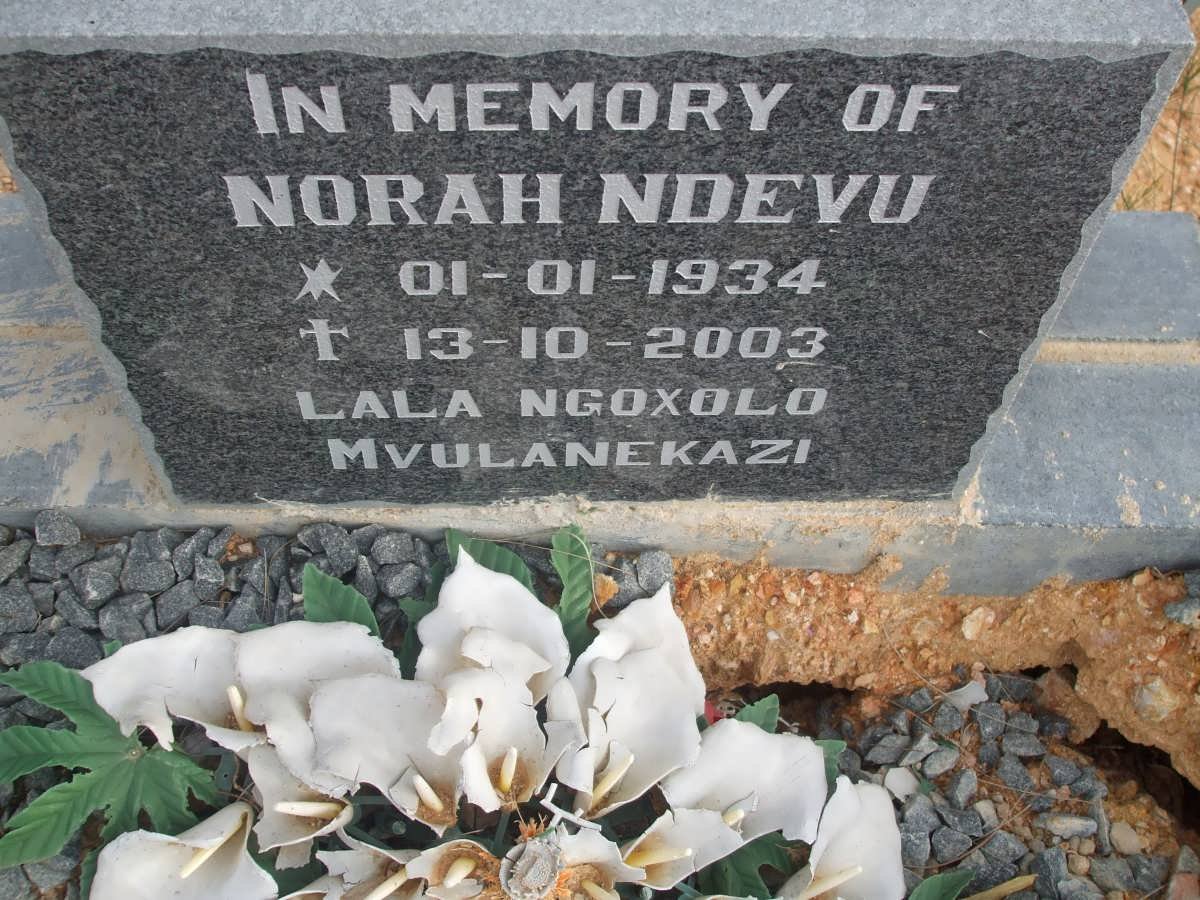 NDEVU Norah 1934-2003