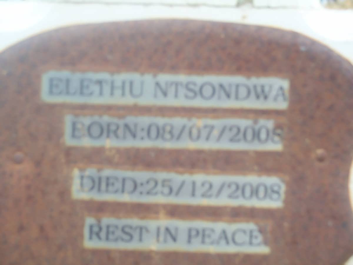 NTSONDWA Elethu 2008-2008