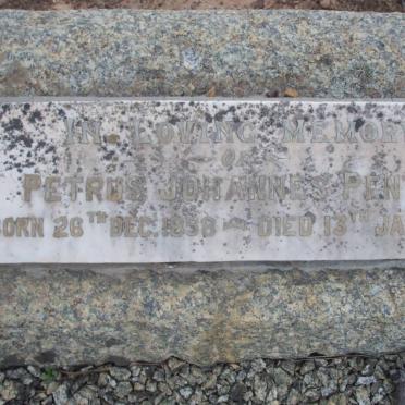 PENTZ Petrus Johannes 1858-1911