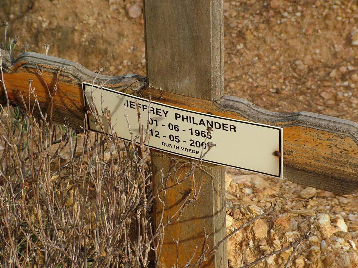 PHILANDER Jeffrey 1965-200?