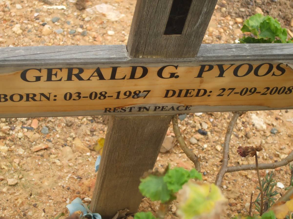PYOOS Gerald G. 1987-2008