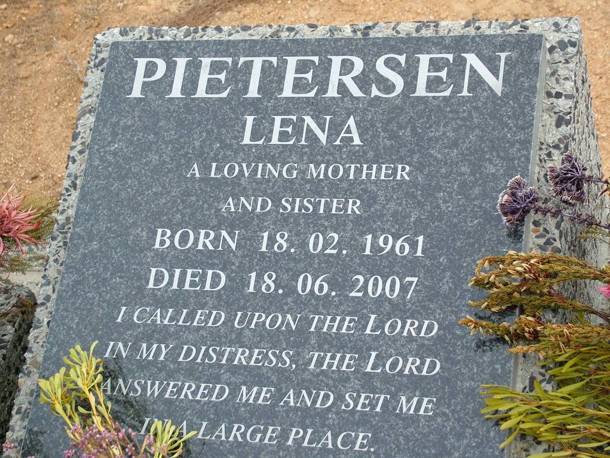 PIETERSEN Lena 1961-2007