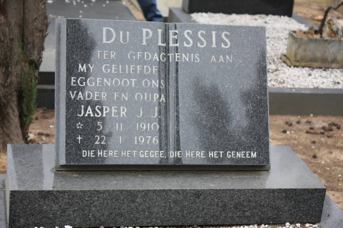 PLESSIS Jasper J.J., du 1910-1976