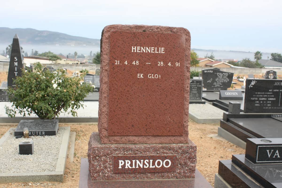 PRINSLOO Hennelie 1948-1991