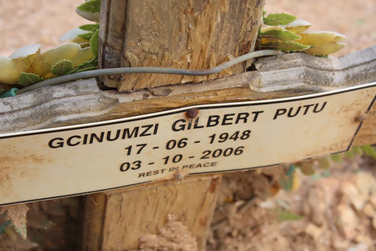 PUTU Gcinumzi Gilbert 1948-2006