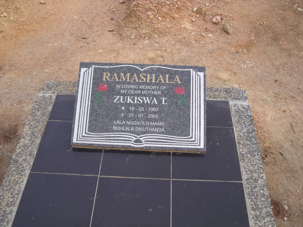 RAMASHALA Zukiswa T. 1967-2005