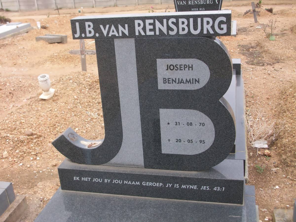 RENSBURG Joseph Benjamin, van 1970-1995