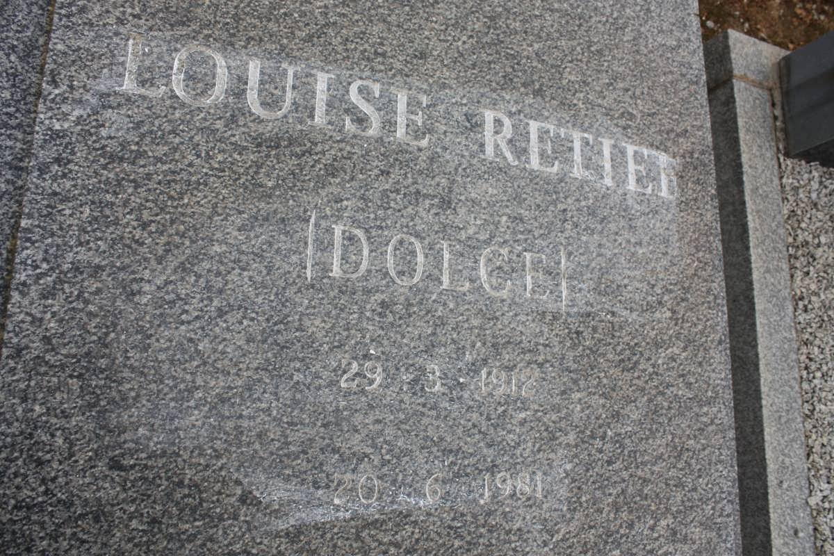 RETIEF Louise nee DOLCE 1912-1981