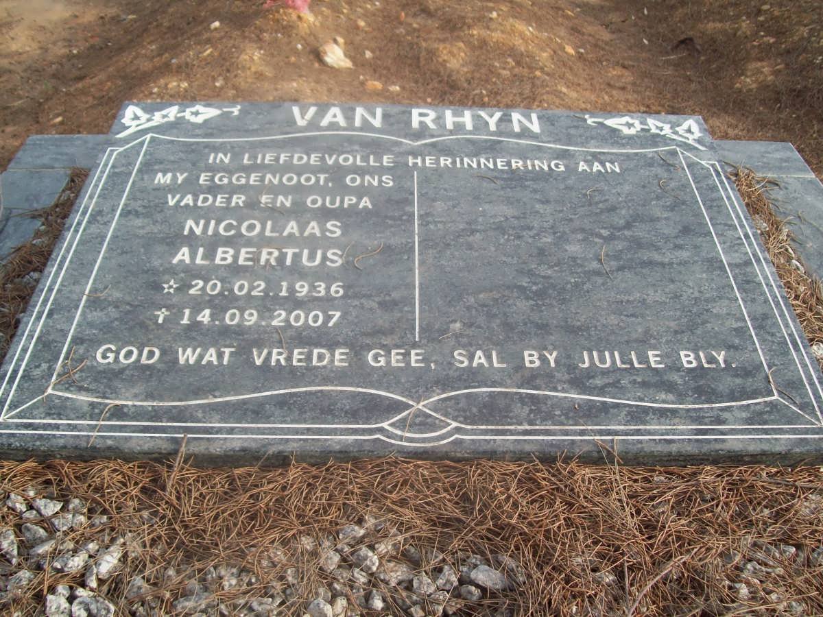 RHYN Nicolaas Albertus, van 1936-2007