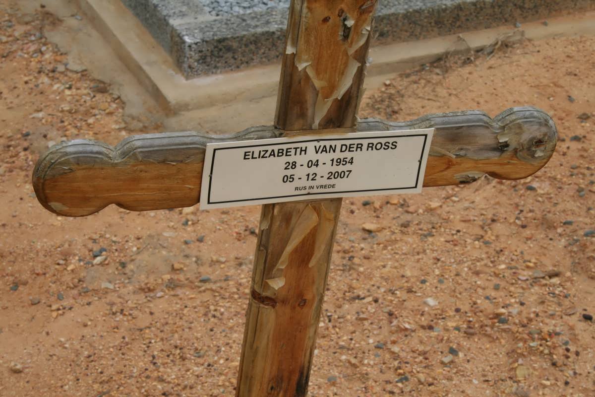 ROSS Elizabeth, van der 1954-2007