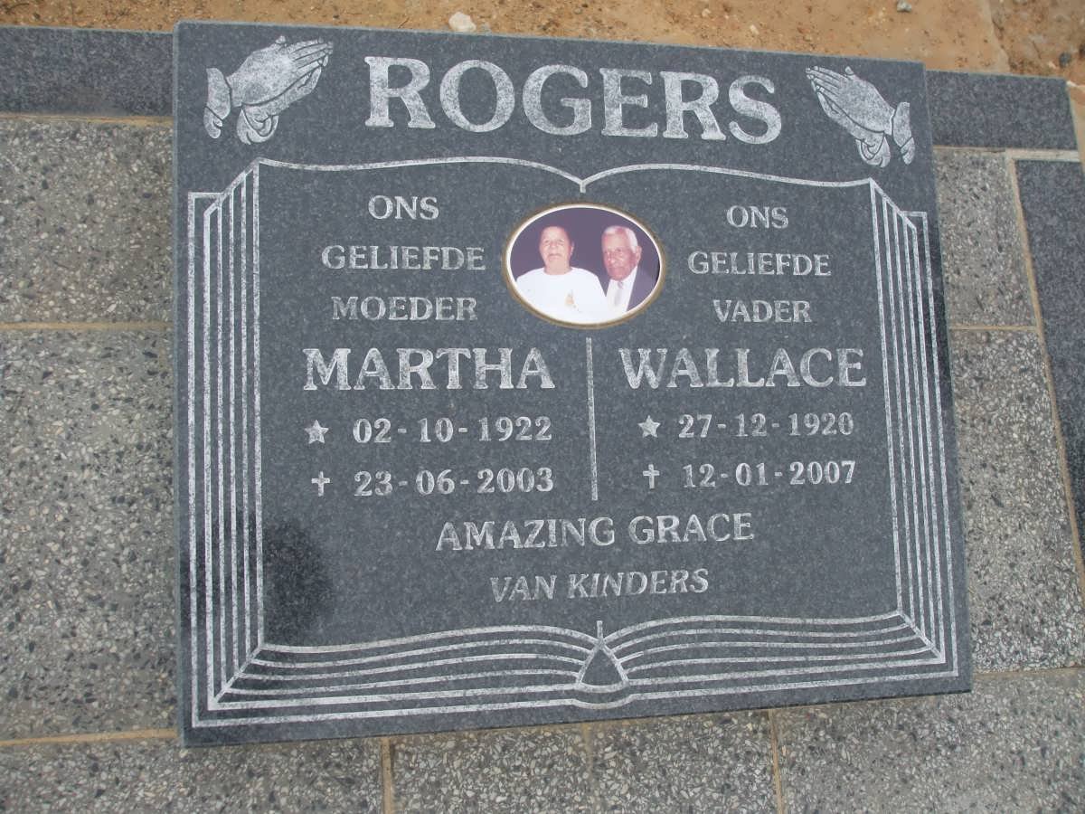 ROGERS Wallace 1920-2007 &amp; Martha 1922-2003