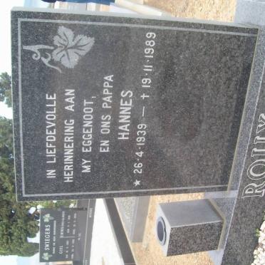 ROUX Hannes 1939-1989