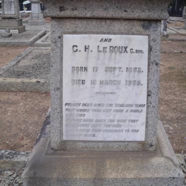 ROUX G.H., le 1852-1938 &amp; Elizabeth L. -1918