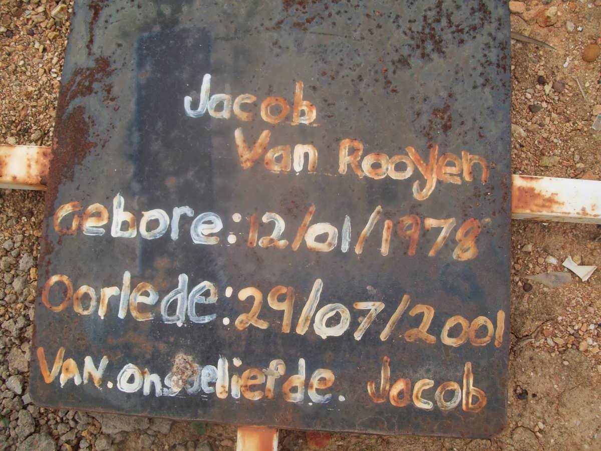 ROOYEN Jacob, van 1978-2001